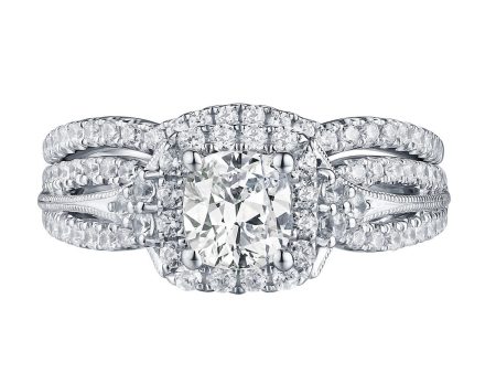 Cushion Cut Diamond Engagement Ring S201612A and Band Set S201612B Online