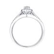 Beau Diamond Engagement Ring S201858A and Band Set S201858B For Sale