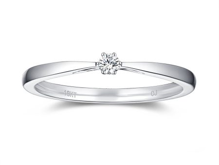 White Gold Diamond Promise Solitiare Ring - S2012165 Online Hot Sale