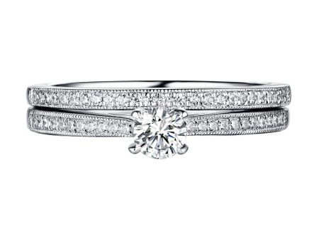 Beau Diamond Engagement Ring S201864A and Band Set S201864B Supply