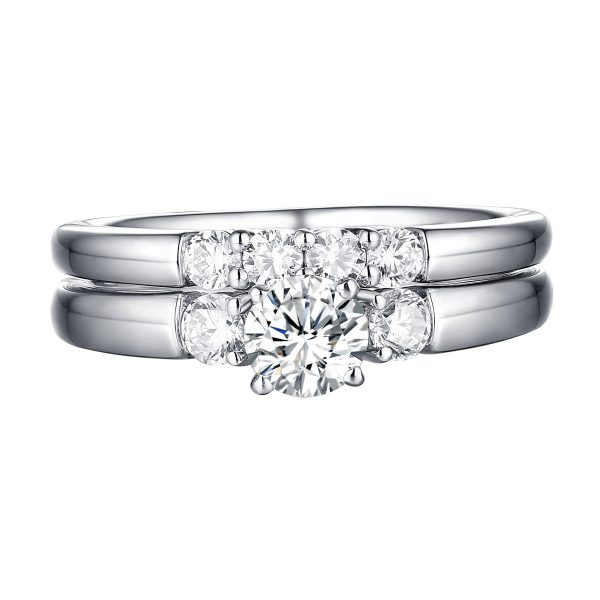 Solitaire Plus Engagement Ring S201998A and Wedding Band Set S201998B Hot on Sale