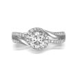 Modern Engagement Ring S201796A and Band Set S201796B Sale