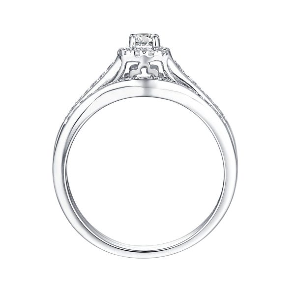 Beau Diamond Engagement Ring S201851A and Band Set S201851B Online now