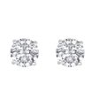 White Gold Solitaire Earring 14 KT in 0.25 Ct Tw | S201970 Online Sale