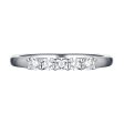 14KT White Gold 5 Diamond Prong Band - S201978B Online now