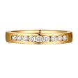 14KT Yellow Gold 9 Diamond Channel Band - S201983B on Sale