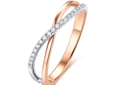 Rose Gold and White Gold Diamond Fashion Ring - S2012196 Fashion