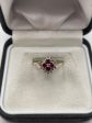 18ct gold ruby and diamond ring Sale