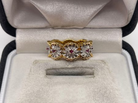 14ct gold ruby eternity ring Online now