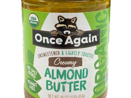 Almond Butter, Creamy, Organic, Lightly Toasted Cheap