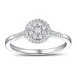 White Gold Diamond Cluster Ring - S2012163 Online Sale