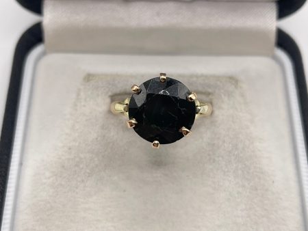 14ct rose and yellow gold sapphire ring Discount