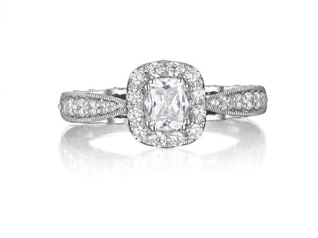 Cushion Cut Diamond Engagement Ring S20155A and Band Set S20155B Cheap