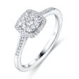 White Gold Diamond Cluster Ring - S2012164 Online Hot Sale