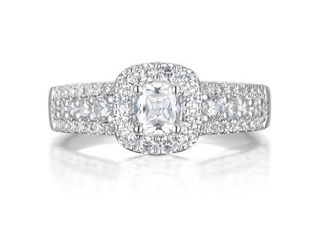 Cushion Cut Diamond Engagement Ring S20153A and Band Set S20153B Fashion