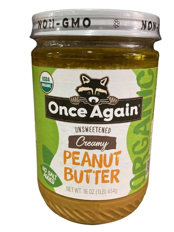 Peanut Butter, Creamy, No Salt, Organic Fashion