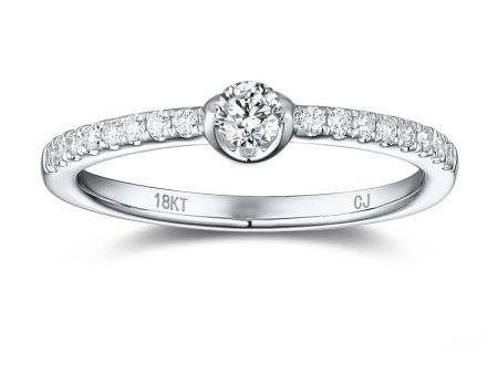 White Gold Diamond Promise Ring - S2012142 For Discount