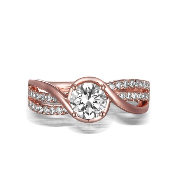 Modern Engagement Ring S201800A and Band Set S201800B Sale