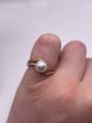 9ct gold pearl and diamond ring Fashion