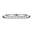 14KT White Gold 7 Diamond Prong Band - S201989B Hot on Sale