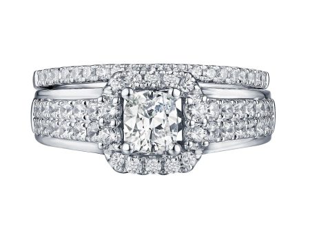 Cushion Cut Engagement Ring S201608A and Band S201608B Fashion