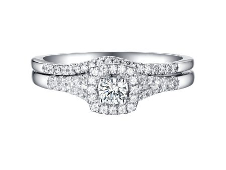 Beau Diamond Engagement Ring S201849A and Band Set S201849B Supply