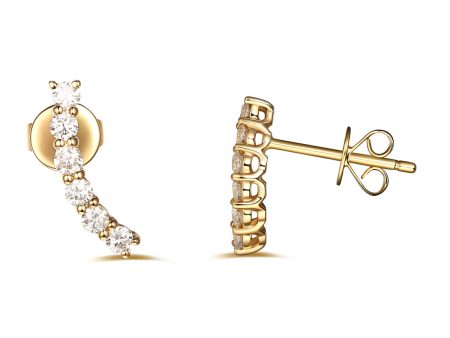 Yellow Gold Fashion Diamond Earrings - S2012126 Fashion