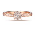 Rose Gold Diamond Cluster Promise Ring - S2012172 Hot on Sale