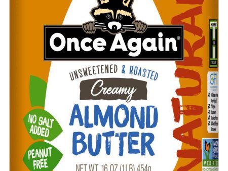 Almond Butter, Creamy, No Salt Sale