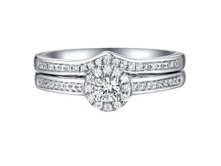 Beau Diamond Engagement Ring S201850A and Band Set S201850B Online