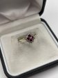 18ct gold ruby and diamond ring Sale