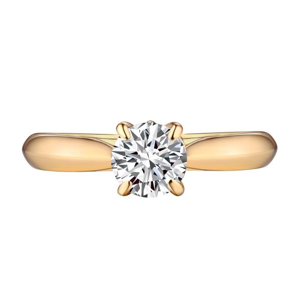 Solitaire Round Engagement Ring S201588 For Sale