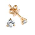 14KT Yellow Gold Solitaire Earring 18 KT 0.25 Ct Tw | S201970 Online now