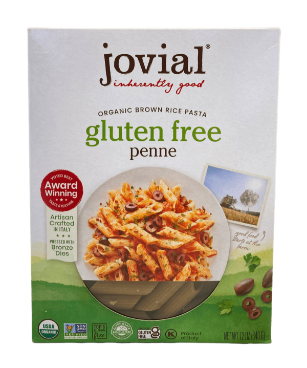 Penne, Brown Rice, Organic, Jovial, Gluten-Free Online Hot Sale