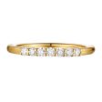 14KT Yellow Gold 7 Diamond Prong Band - S201988B Cheap