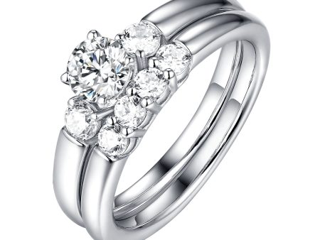 Solitaire Plus Engagement Ring S201998A and Wedding Band Set S201998B Hot on Sale