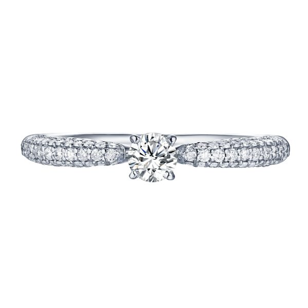 Beau Diamond Engagement Ring S2012010A and Band Set S2012010B Online Sale