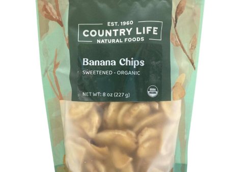 Banana Chips, Sweetened, Organic Fashion