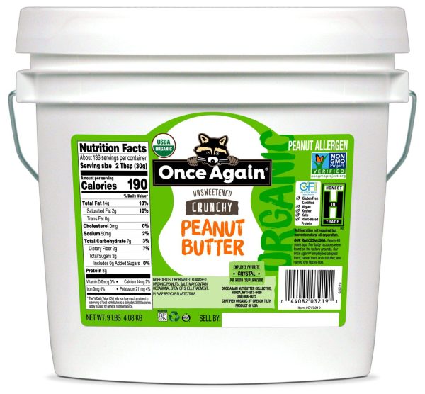 Peanut Butter, Crunchy, Organic For Discount