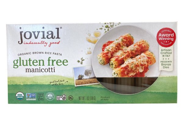 Manicotti, Brown Rice, Organic, Jovial, Gluten-Free Hot on Sale