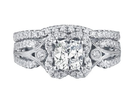 Cushion Cut Engagement Ring S201599A and Band Set S201599B Fashion