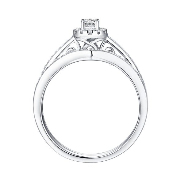 Beau Diamond Engagement Ring S201850A and Band Set S201850B Online