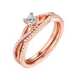 Beau Diamond Engagement Ring S201852A and Band Set S201852B Hot on Sale