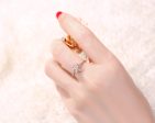 Rose Gold Diamond Fashion Flower Ring - S2012227 Online Sale