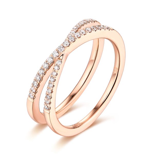 Rose Gold Diamond Fashion Band - S2012153 For Discount