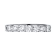 14KT White Gold 7 Diamond Prong Band - S201991B Hot on Sale