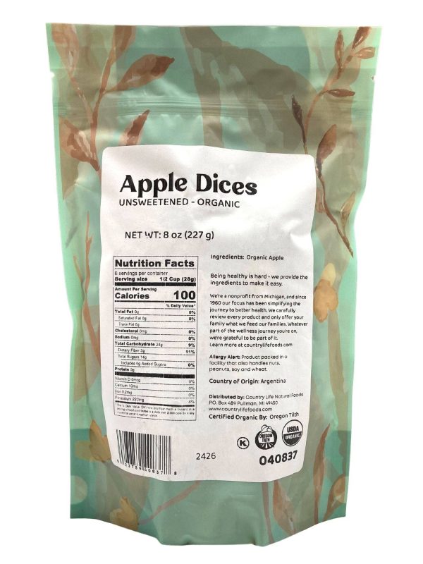 Apple Dices, Natural, Organic Online now