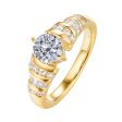 Fancy Cut Round and Taper Diamond Engagement Ring S2012088A Online now