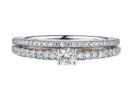 Beau Diamond Engagement Ring S201847A and Band Set S201847B For Cheap