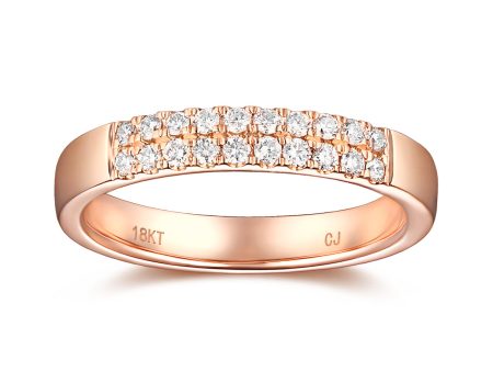 Rose Gold Diamond Anniversary Band - S2012143 Fashion